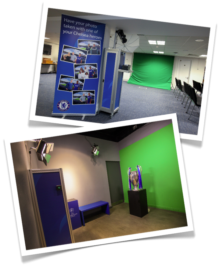 Our two green screen installations at Chelsea