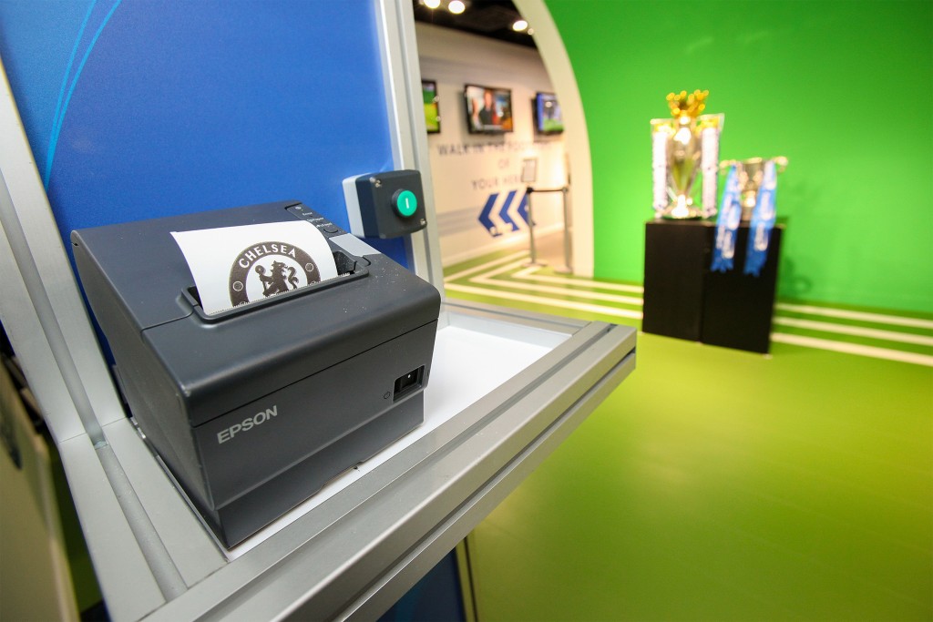 Image of printer at Chelsea foot ball club.