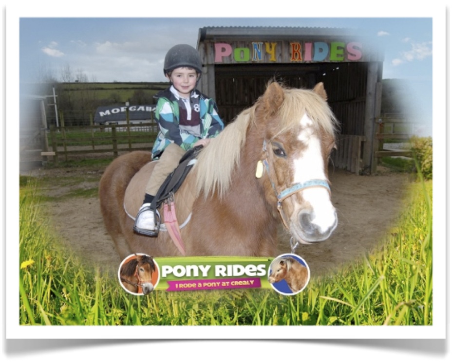 Roving Photography with Child and Pony at Crealy Adventure Park, Cornwall