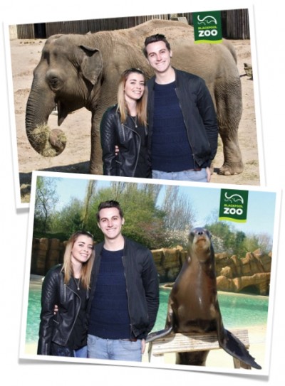 Green Screen photo solution at Blackpool Zoo