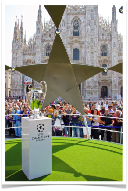 Our Trophy Photo Installation for UEFA in Milan