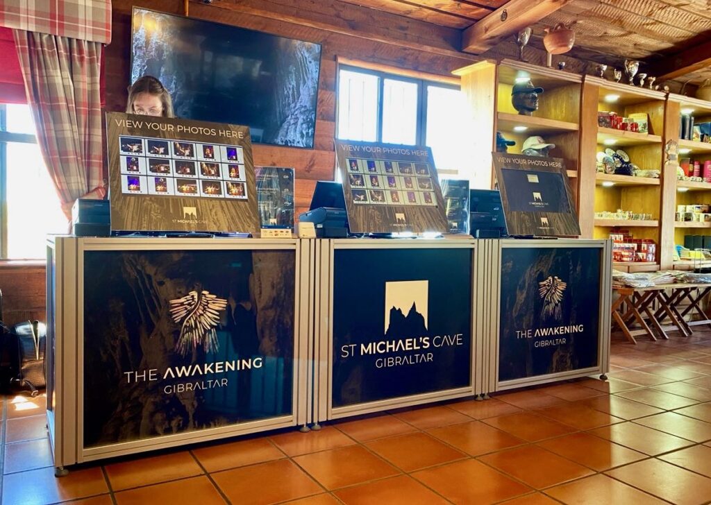 Sales Area at St Micheals Cave