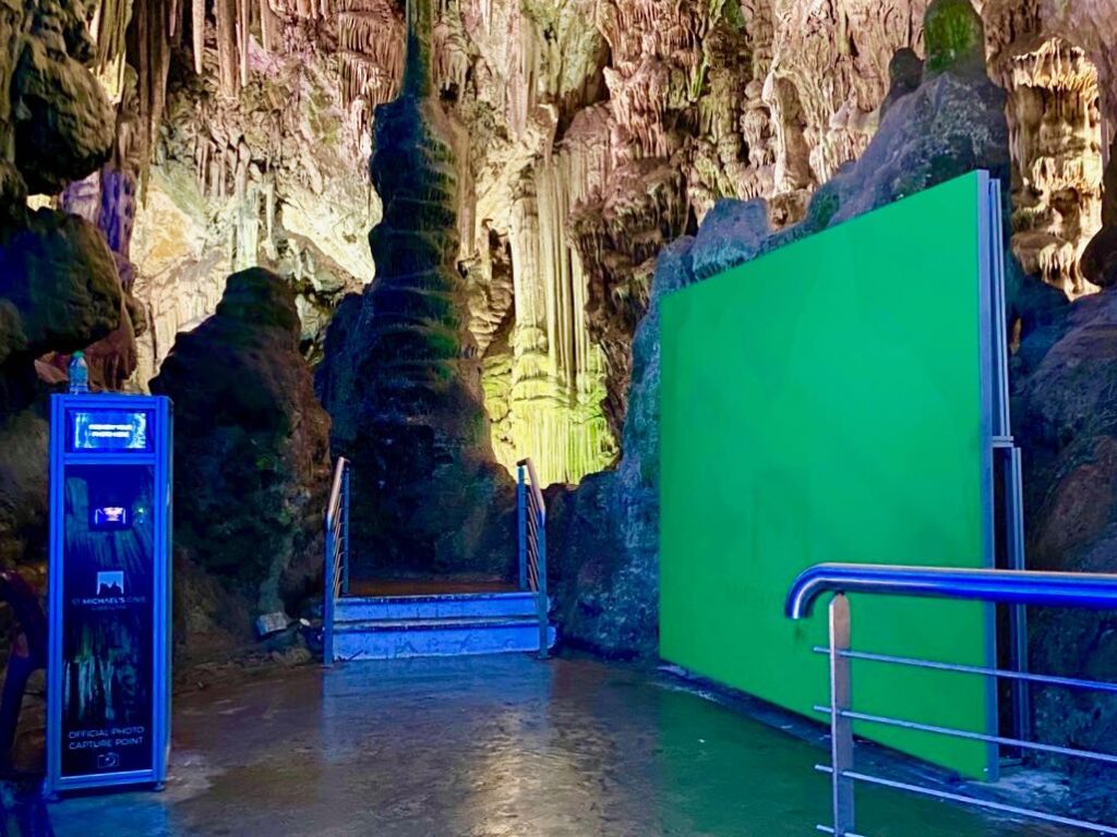 Green Screen at St Michaels Cave